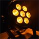 LIGHT4ME BLACK PAR 7x10W RGBWA LED ισχυρό ελαφρύ
