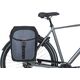 Sakwa miejska podwójna BASIL MILES TARPAULIN DOUBLE PANNIER BAG MIK 34L, MIK System (ready to go), 100% wodoodporna black slate (NEW 2025)