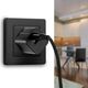 Πλεκτό καλώδιο USB-C -> USB-C 1m 60W με ενσωματωμένη οθόνη μαύρο