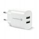 Φορτιστής τοίχου 2 x USB 2.4A λευκός