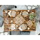 Party Deco Drewniane konfetti Serca, 2x2cm one size