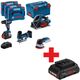 BOSCH.ΣΕΤ ΣΥΝΔΥΑΣΜΟΥ 18V (GSR 18V-90C + GKT 18V-52GC + GST 18V-155 SC + GEX 18V-125) 1xPC4,0Ah 2xPC5,5Ah ...