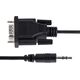Adapter USB StarTech StarTech 9M351M-RS232-CABLE zmieniacz płci / kabli DB-9 3.5mm Czarny