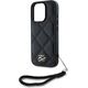 Etui Karl Lagerfeld Quilted Initial Logo & Chain Strap do Apple iPhone 16 Pro czarny