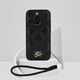 Etui Karl Lagerfeld Quilted Initial Logo & Chain Strap do Apple iPhone 16 Pro czarny