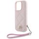 Etui Karl Lagerfeld Quilted Initial Logo & Chain Strap do Apple iPhone 16 Pro Max różowy
