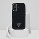 Etui Guess Denim Triangle Logo MagSafe   do iPhone 16 czarny