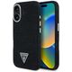 Etui Guess Denim Triangle Logo MagSafe   do iPhone 16 czarny