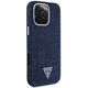 Etui Guess Denim Triangle Logo MagSafe   do iPhone 16 Pro niebieski