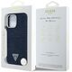 Etui Guess Denim Triangle Logo MagSafe   do iPhone 16 Pro niebieski