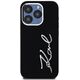 Etui Karl Lagerfeld Silicone Metal       Script Logo do iPhone 15 Pro Max czarny