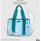 Case-Mate Large Travel Tote Bag - Wodoodporna torba na ramię z etui na telefon (Emerald Blue Soap Bubble)