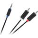 Kabel Cabletech Kabel Jack 3.5-2RCA 1.8m Cabletech standard