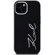 Case Karl Lagerfeld Silicone Metal Script Logo for iPhone 15 black