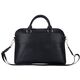 Bag Guess Grained Zipper Pocket Triangle Logo 15" black