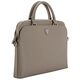 Bag Guess Grained Zipper Pocket Triangle Logo 15" brown
