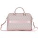Bag Guess 4G Zipper Pocket Triangle Logo 15" pink