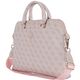 Bag Guess 4G Zipper Pocket Triangle Logo 15" pink