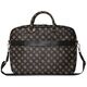Bag Guess 4G Peony Front Pocket Zipper Triangle Logo 16" black