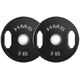 TOG05  2 x 5 KG  TALERZ OLIMPIJSKI OGUMOWANY 2 x 5 KG HMS