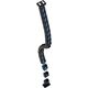 Organizer kabli, G�sia szyja z magnetycznym mocowaniem, czarno-niebieski, 1285mm, do sto��w z regulacj� wysoko�ci, Powerton