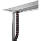 Organizer kabli, G�sia szyja z magnetycznym mocowaniem, czarno-czerwony, 1285mm, do sto��w z regulacj� wysoko�ci, Powerton