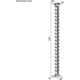 Organizer kabli, G�sia szyja z magnetycznym mocowaniem, czarno-czerwony, 1285mm, do sto��w z regulacj� wysoko�ci, Powerton