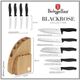 Σετ Μαχαιριών Berlinger Haus Bh-2760 Black Rose Σε Μπλοκ Μπαμπού Lumarko!