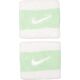Frotki na nadgarstek Nike Swoosh Wristbands 2 szt. biało-zielone N0001565117OS