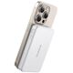 Powerbank Baseus Airpow II 10000mAh Qi2 με MagSafe 22,5W με καλώδιο Baseus Simple Series USB-C - USB-C 20V/3A (30cm) - λευκό