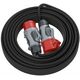 Πολύμπριζο ισχύος KERG W2253 20m 51,5mm2 H05RR-F 400V μαύρο