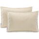 AmeliaHome AmeliaHome Poszewki dekoracyjne pikowane z pomponami MEADORE50x70*2 beżowe