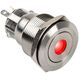 DimasTech DimasTech Βανδαλισμού διακόπτης/κουμπί 22mm, Silverline Dot - RGB