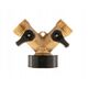Διανομέας 2 κατευθύνσεων για βρύση GW3/4" x 2 GZ3/4" με βαλβίδες σφαιρών (10/60)
