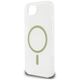 Θήκη Guess IML Glitter Circle MagSafe για iPhone 16e διάφανη
