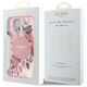 Θήκη Guess IML Flowers MagSafe για iPhone 16e ροζ