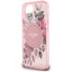 Θήκη Guess IML Flowers MagSafe για iPhone 16e ροζ