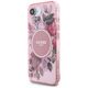 Θήκη Guess IML Flowers MagSafe για iPhone 16e ροζ