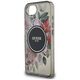 Θήκη Guess IML Flowers MagSafe για iPhone 16e μαύρο