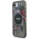 Θήκη Guess IML Flowers MagSafe για iPhone 16e μαύρο