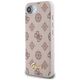 Θήκη Guess Peony Script Logo MagSafe για iPhone 16e καφέ