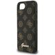 Θήκη Guess Peony Script Logo MagSafe για iPhone 16e μαύρο