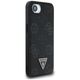 Θήκη Guess Grained Hot Stamp Peony Triangle Logo MagSafe για iPhone 16e μαύρο