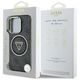 Θήκη Guess IML Metal Glitter 4G Circle Triangle MagSafe για iPhone 16 Pro μαύρο