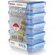 Tefal Tefal MasterSeal MealPrep laikymo dėžutės rinkinys, 5 x 0,8 L