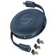 PROMATE Quiver Πτυσσόμενο μαγνητικό καλώδιο USB-C σε USB-C / Lightning / microUSB / 1m ID