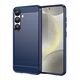 Θήκη σιλικόνης Carbon Case για Samsung Galaxy S25 - μπλε