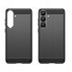 Θήκη σιλικόνης Carbon Case για Samsung Galaxy S25+ - μαύρη