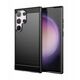 Θήκη σιλικόνης Carbon Case για Samsung Galaxy S24 FE - μαύρο