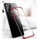 Hurtel Clear Color case żelowy pokrowiec etui z metaliczną ramką Samsung Galaxy A41 niebieski